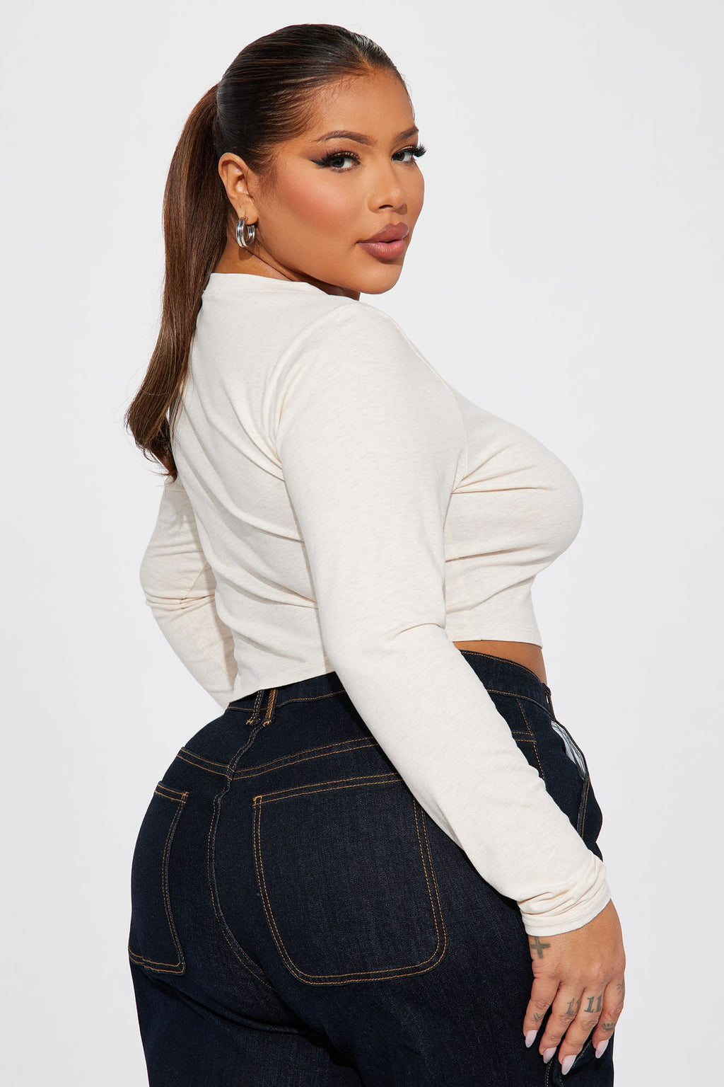 Robin Long Sleeve Top - Oatmeal