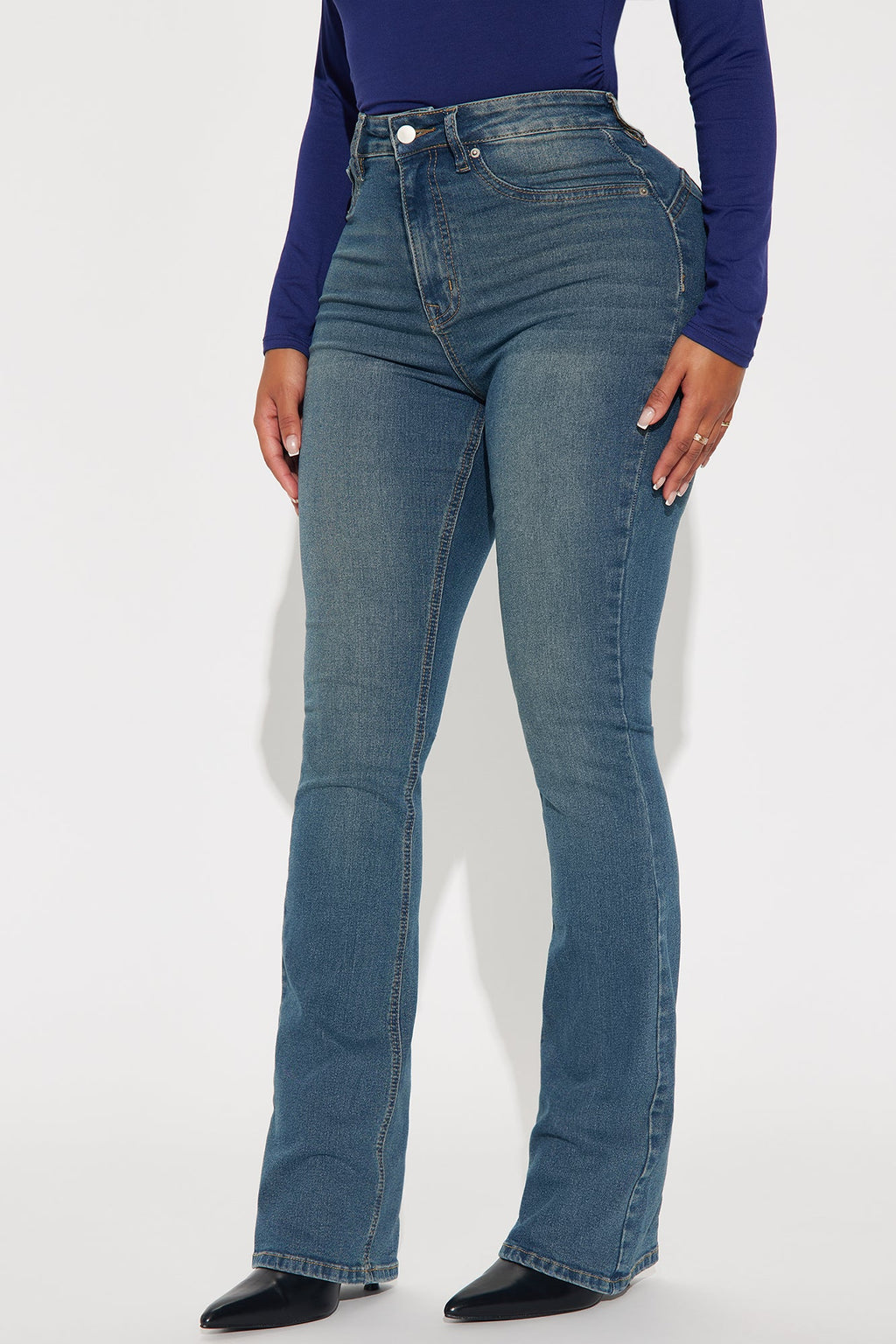 Tucson Booty Lifting Stretch Bootcut Jeans - Dark Wash