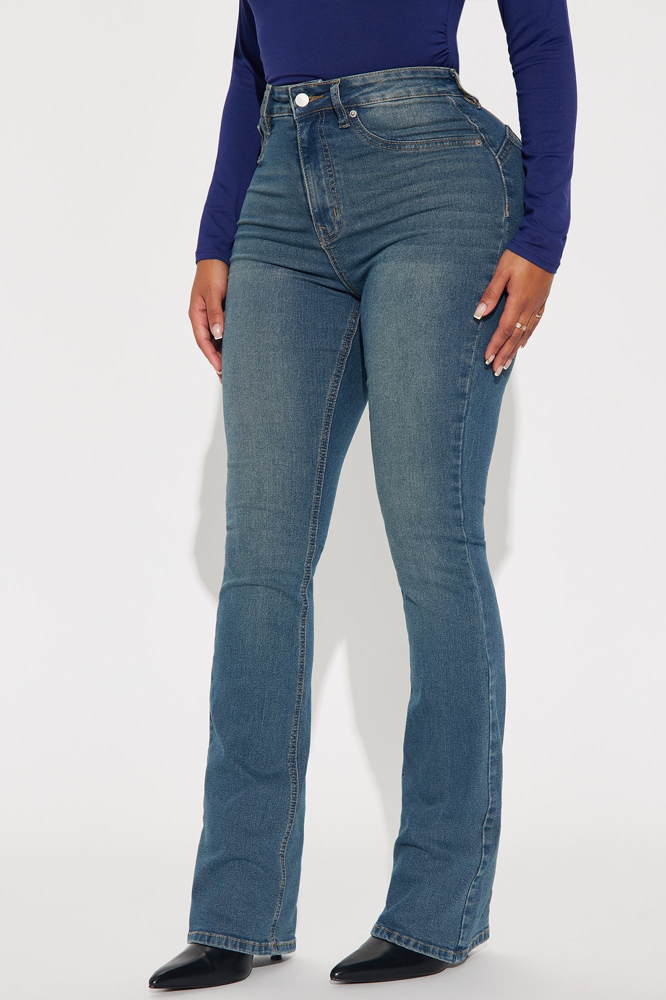 Tucson Booty Lifting Stretch Bootcut Jeans - Dark Wash