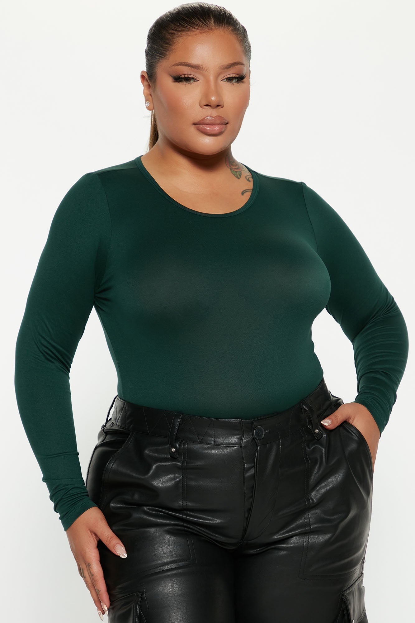 Don't Be Basic Bodysuit - Hunter