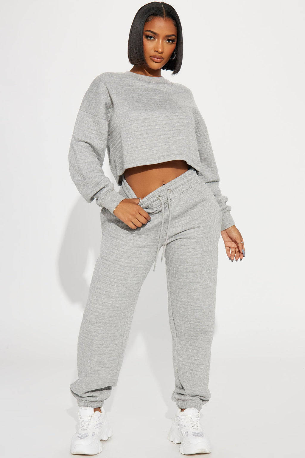 Chill With Me Joggers - Heathered Grey