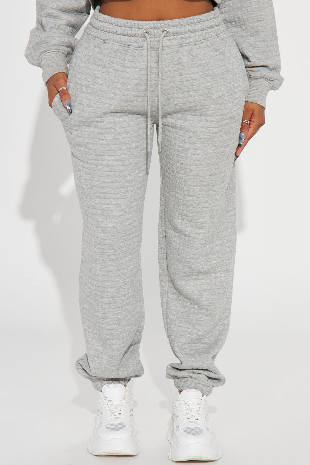 Chill With Me Joggers - Heathered Grey