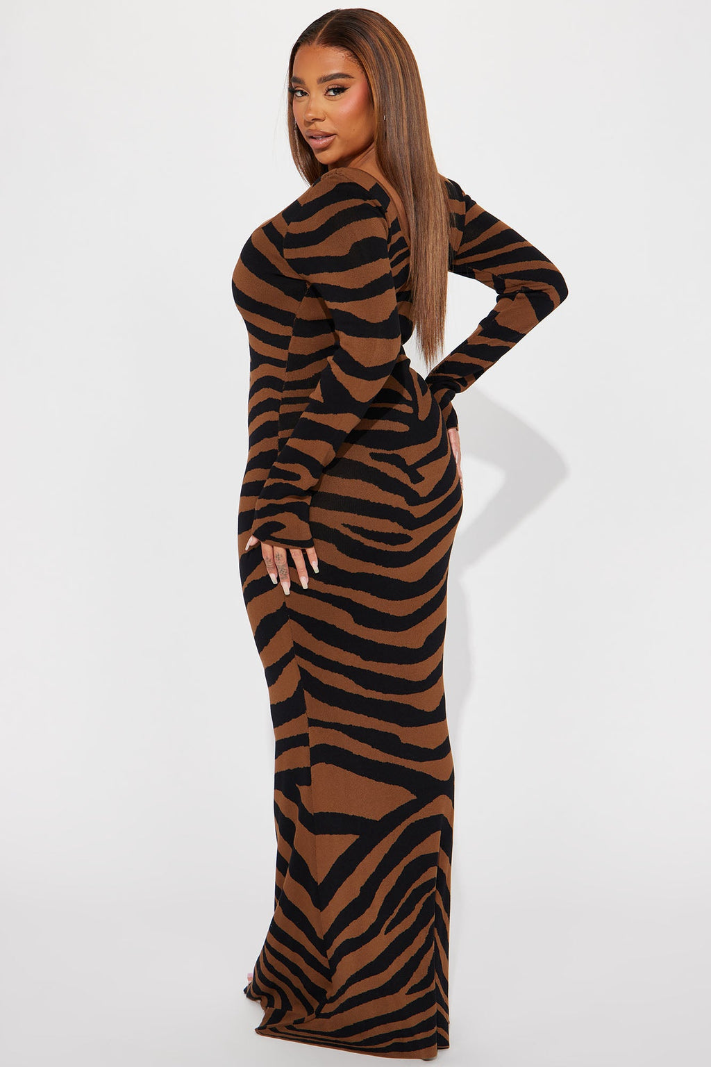 Sutton Sweater Maxi Dress - Black/combo