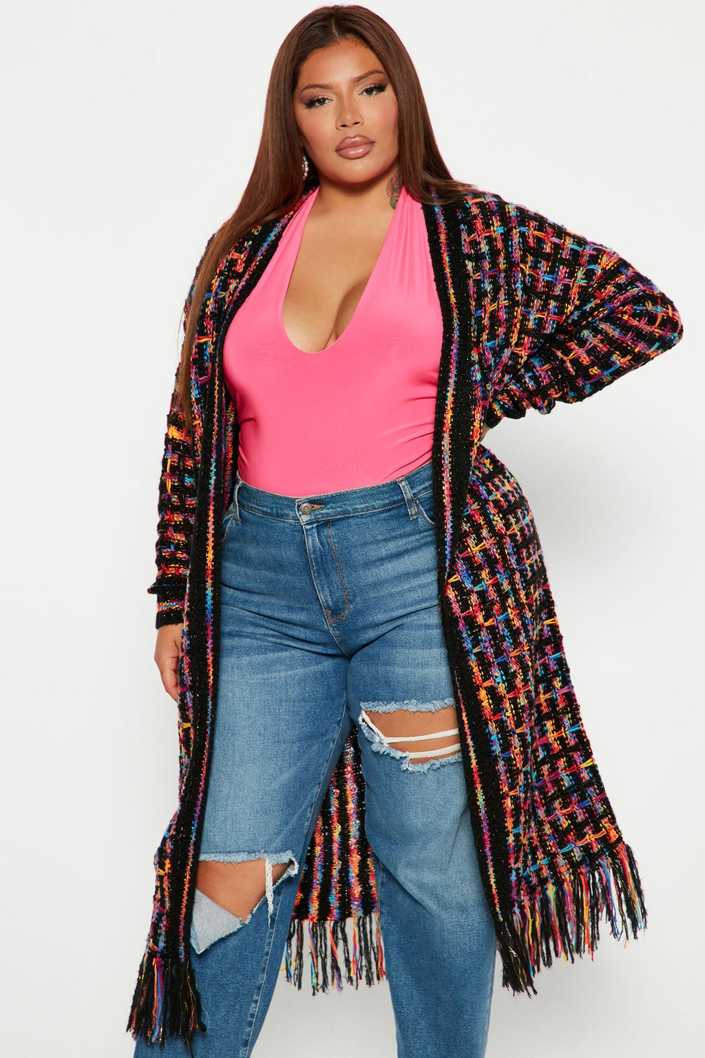 Paint The Skies Cardigan - Black/combo