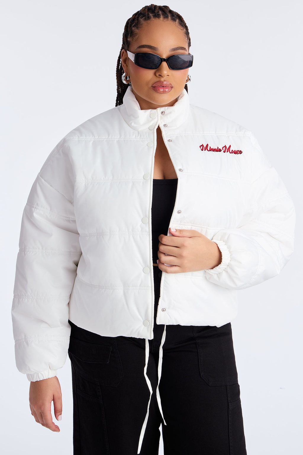 Minnie Magic Puffer Jacket - White