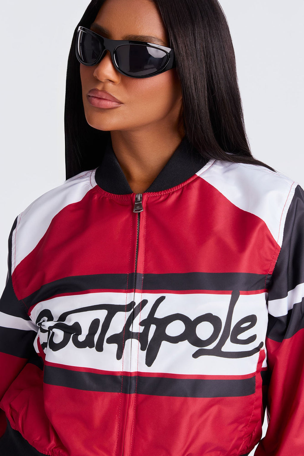 Southpole Originals Bomber Jacket - Red/combo