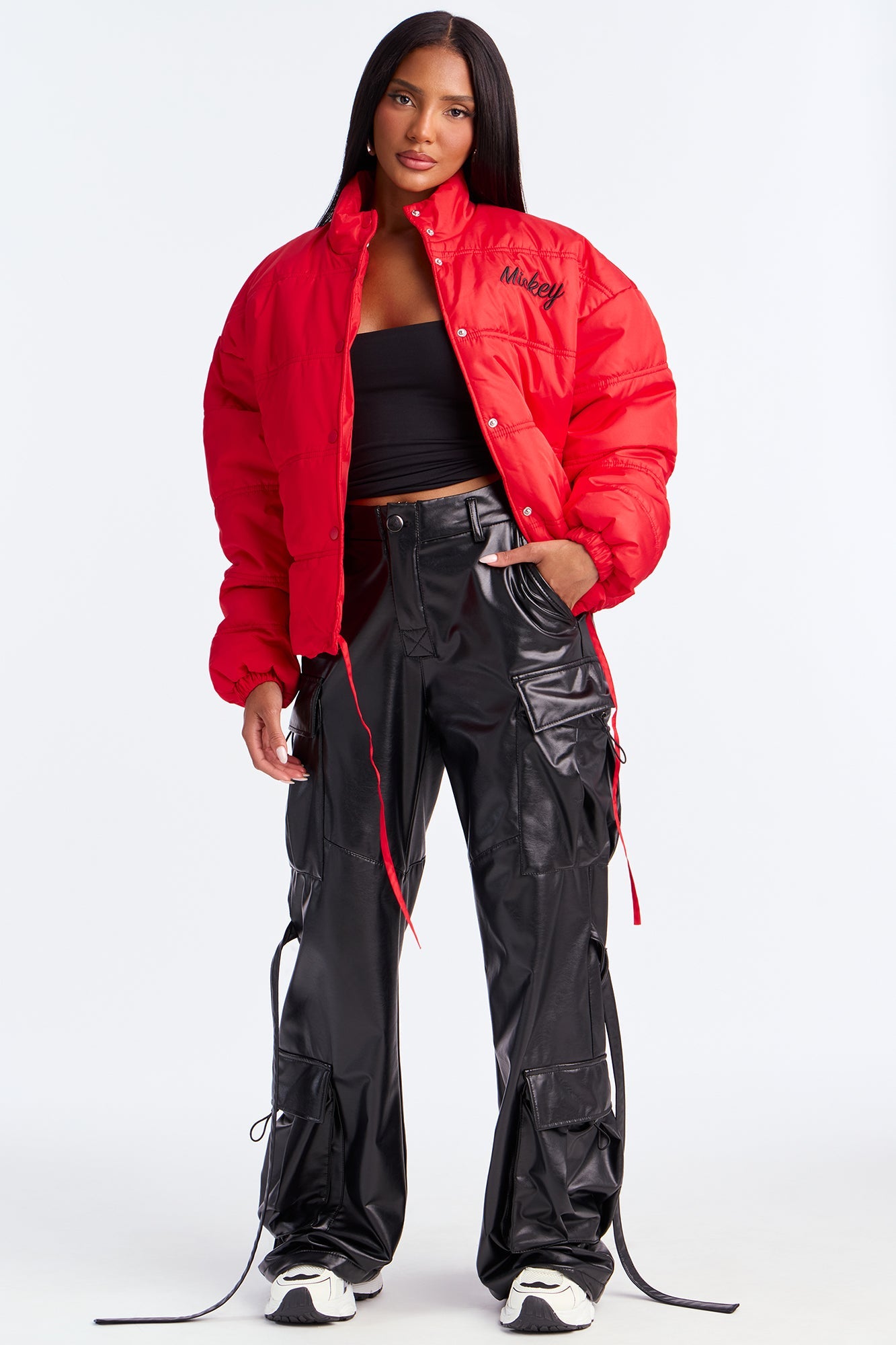 Mickey Magic Puffer Jacket - Red