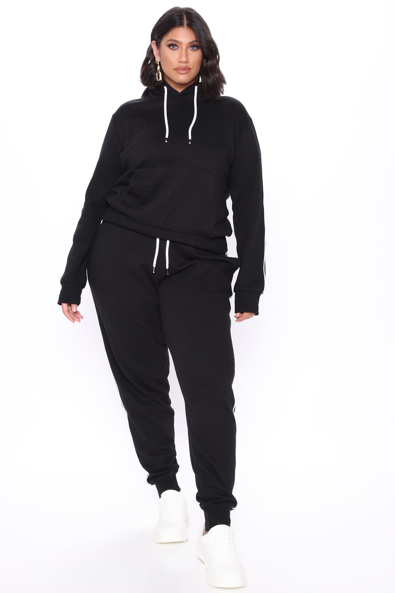 Tennis And Chill Fleece Pullover Hoodie - Black