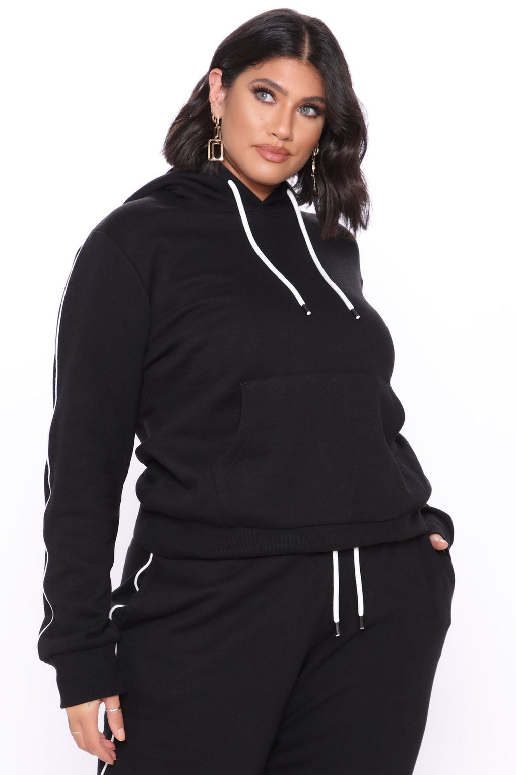 Tennis And Chill Fleece Pullover Hoodie - Black