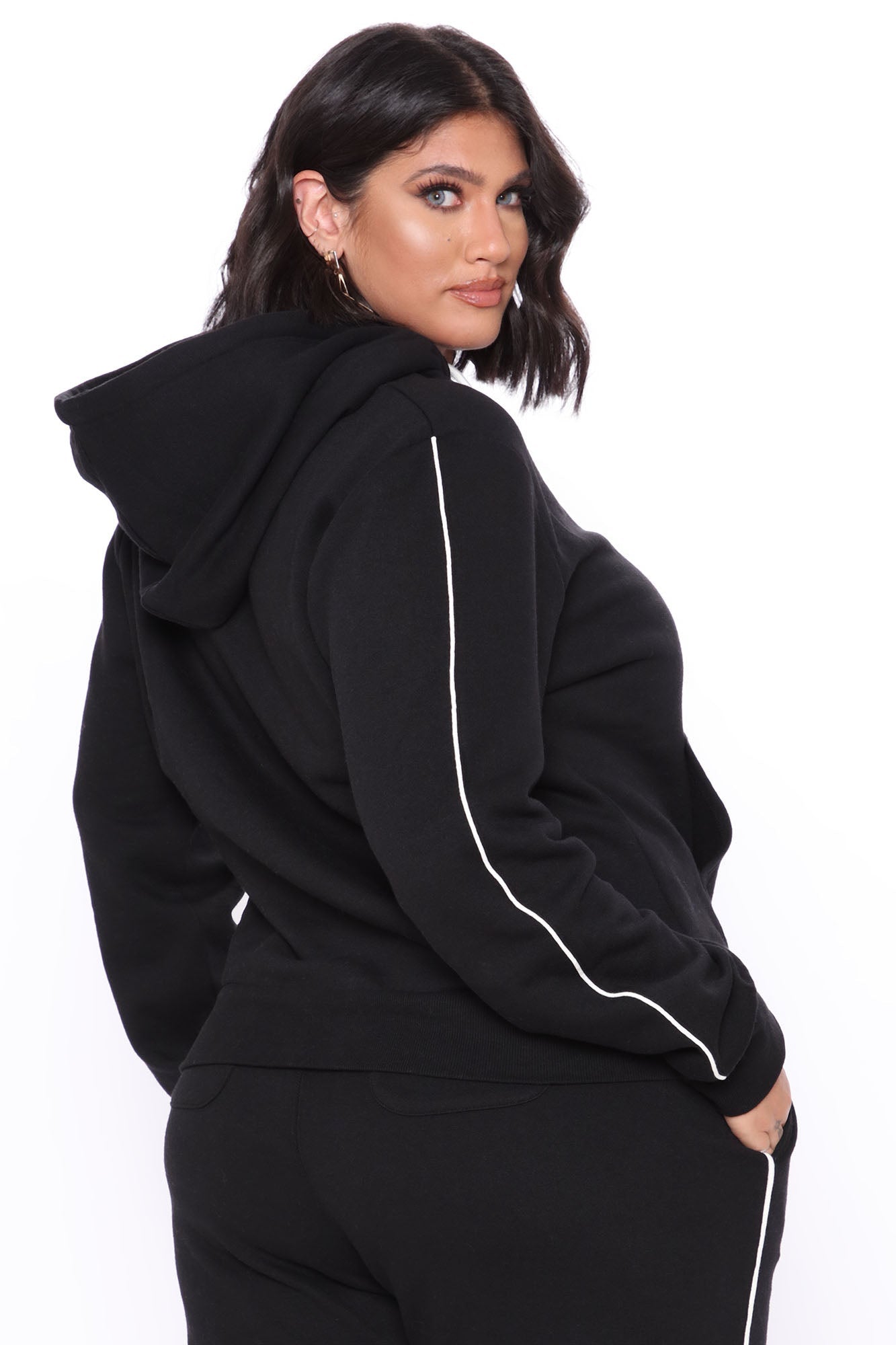 Tennis And Chill Fleece Pullover Hoodie - Black