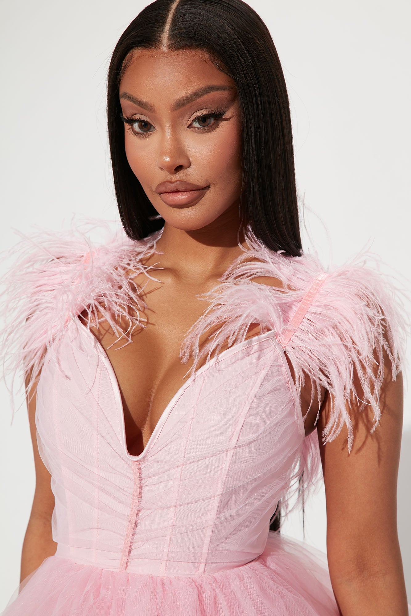 So In Love Tulle Mini Dress - Pink