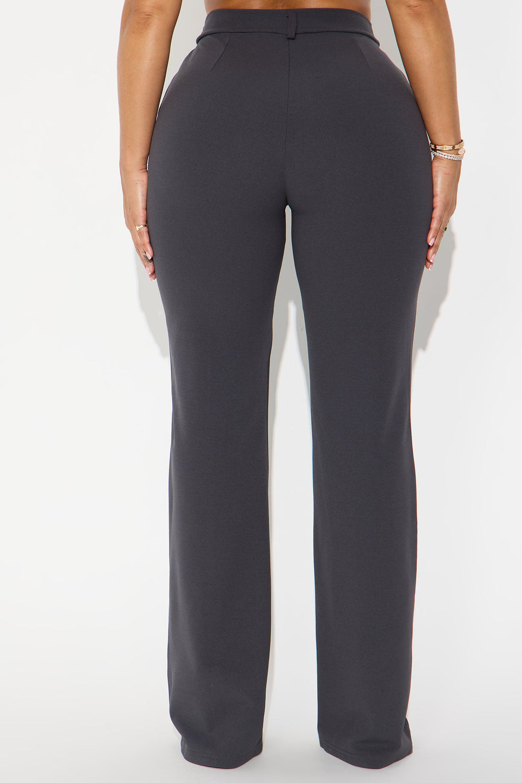 Tall Heidi Wide Leg Trouser Pant - Charcoal