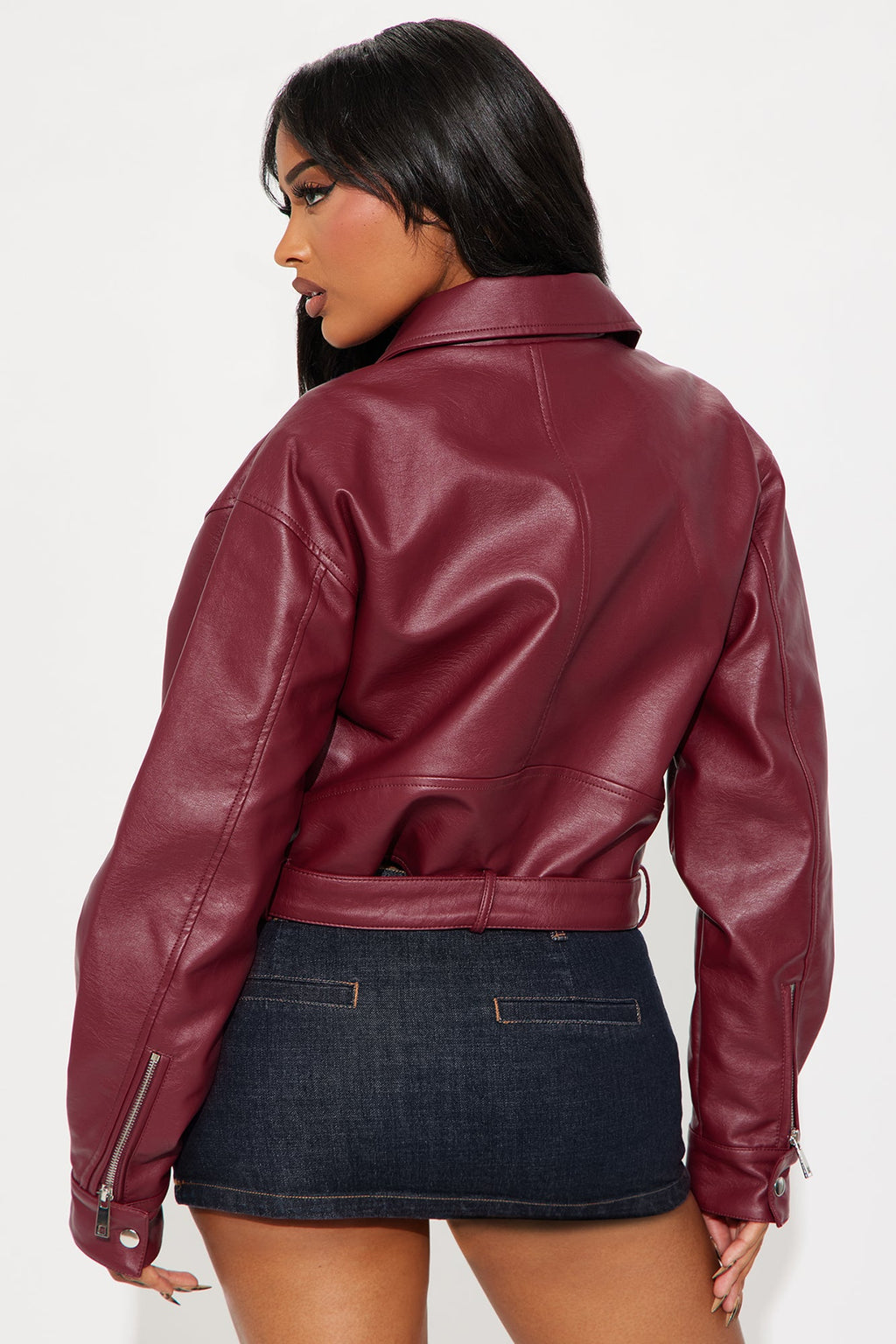 Heartbreaker Moto Jacket - Burgundy