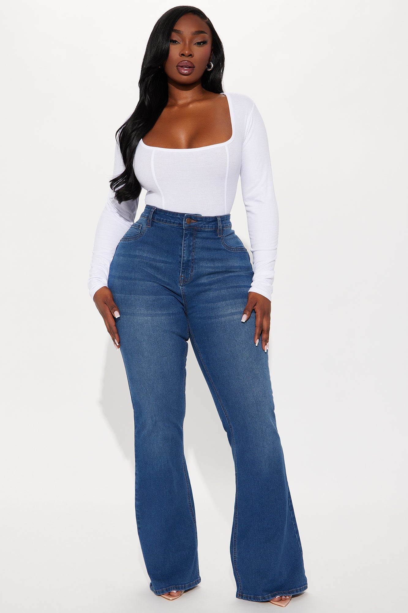 Dana Ribbed Top - White