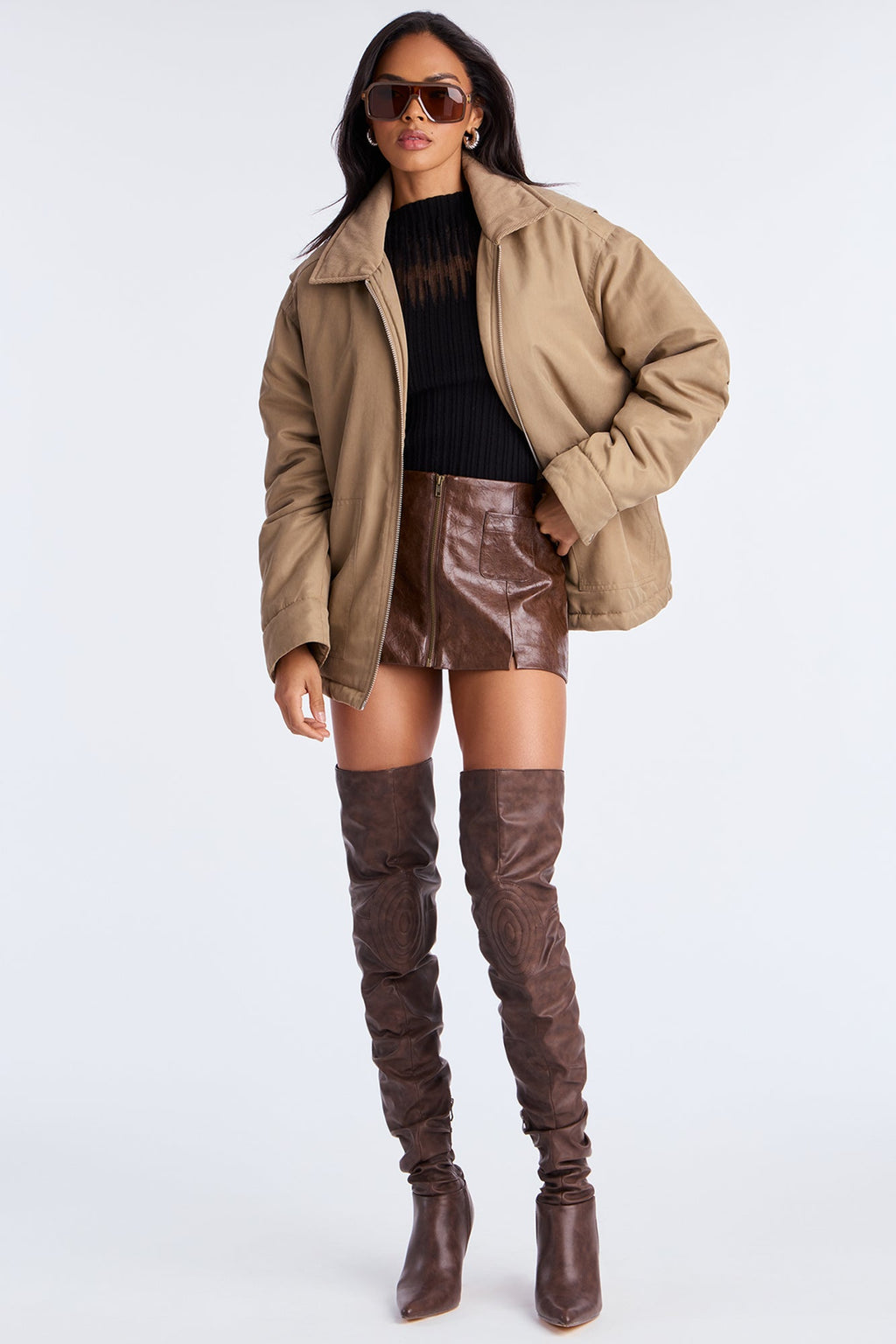 Mariah Bomber Jacket - Olive