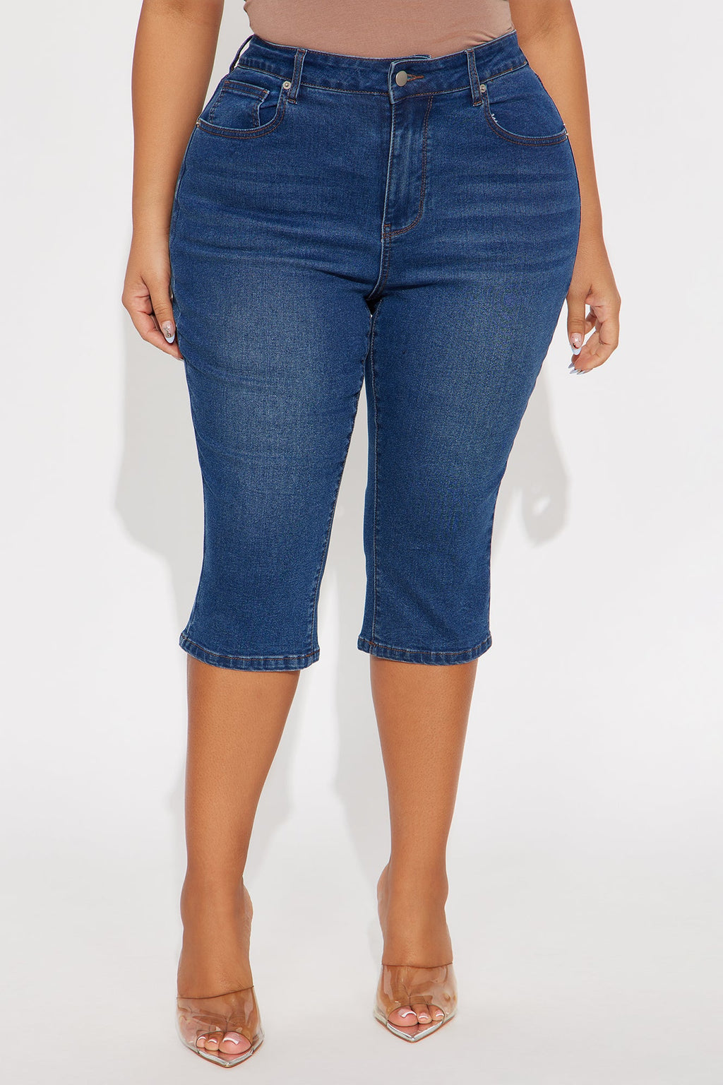 San Diego Skinny Capri Jeans - Dark Wash