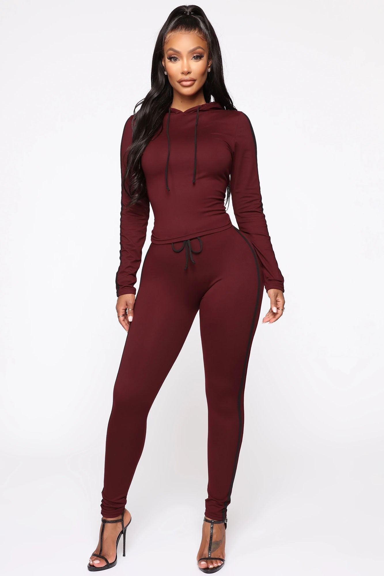 Tennis Courts III Set - Burgundy