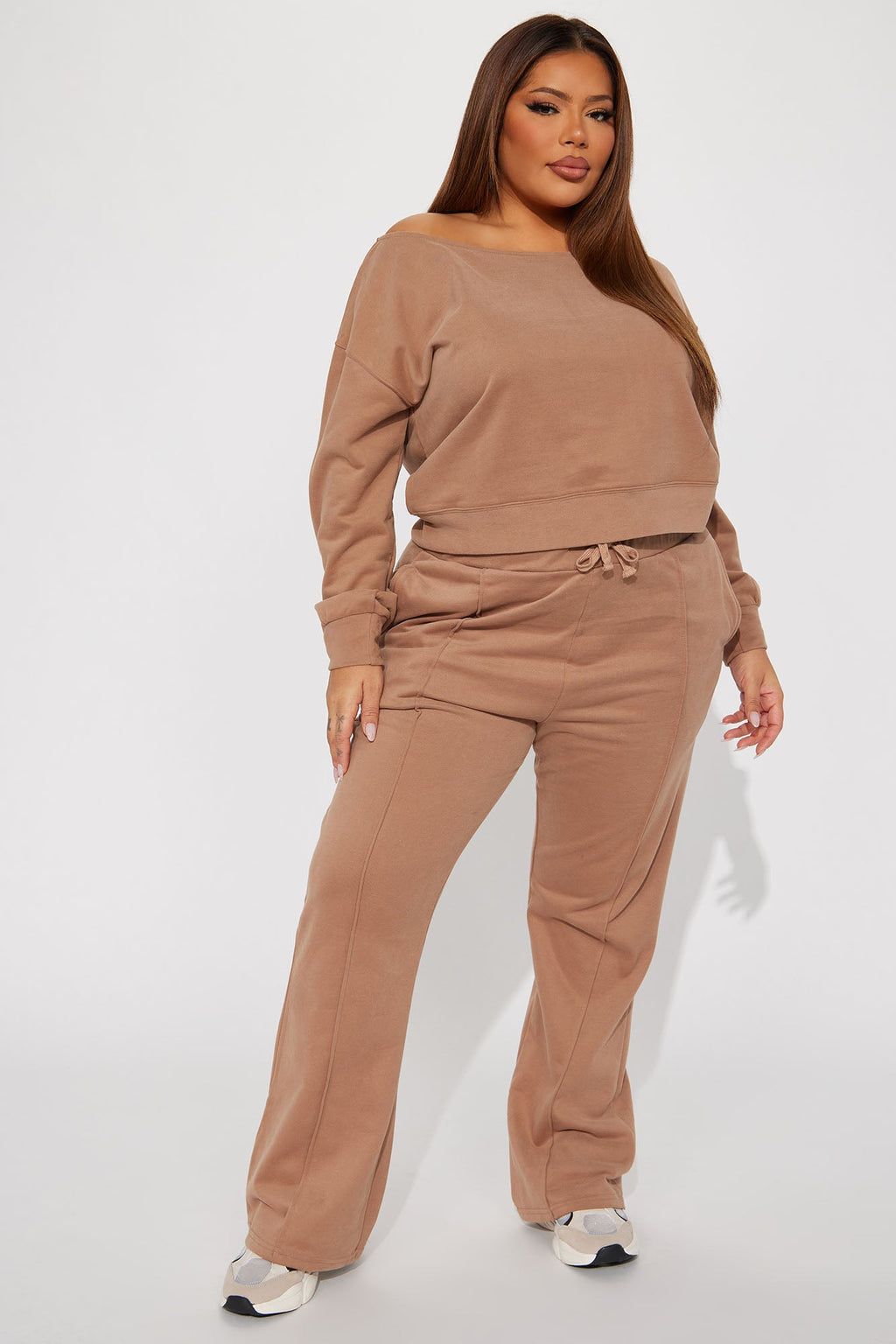 Easy Going Pant Set - Taupe