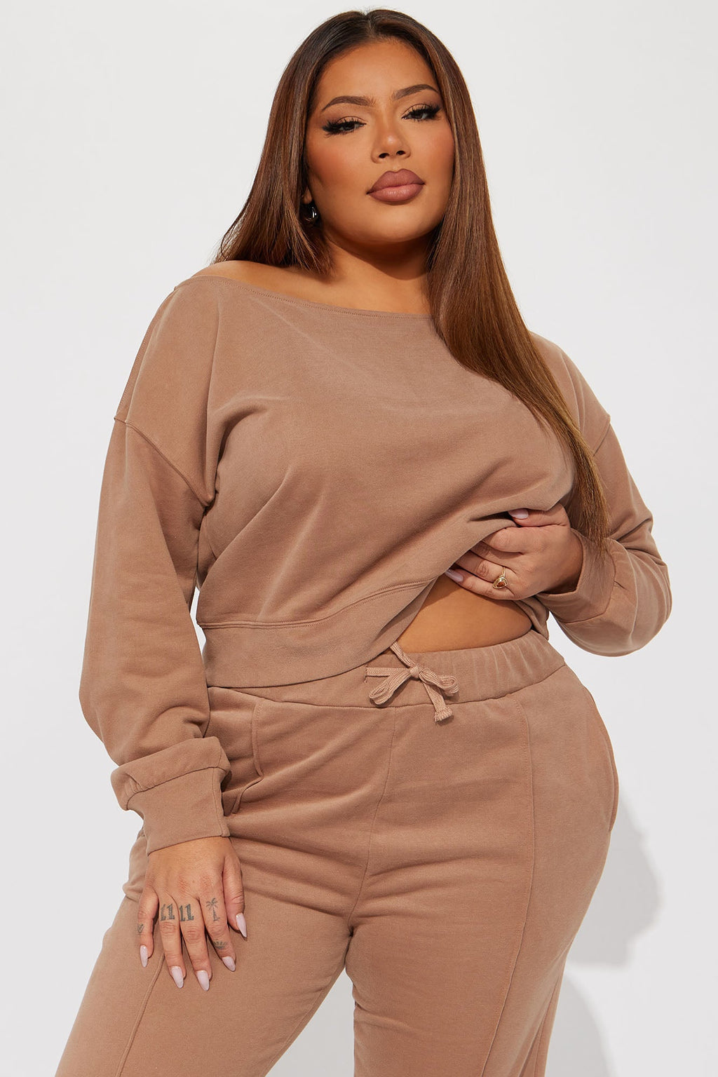 Easy Going Pant Set - Taupe