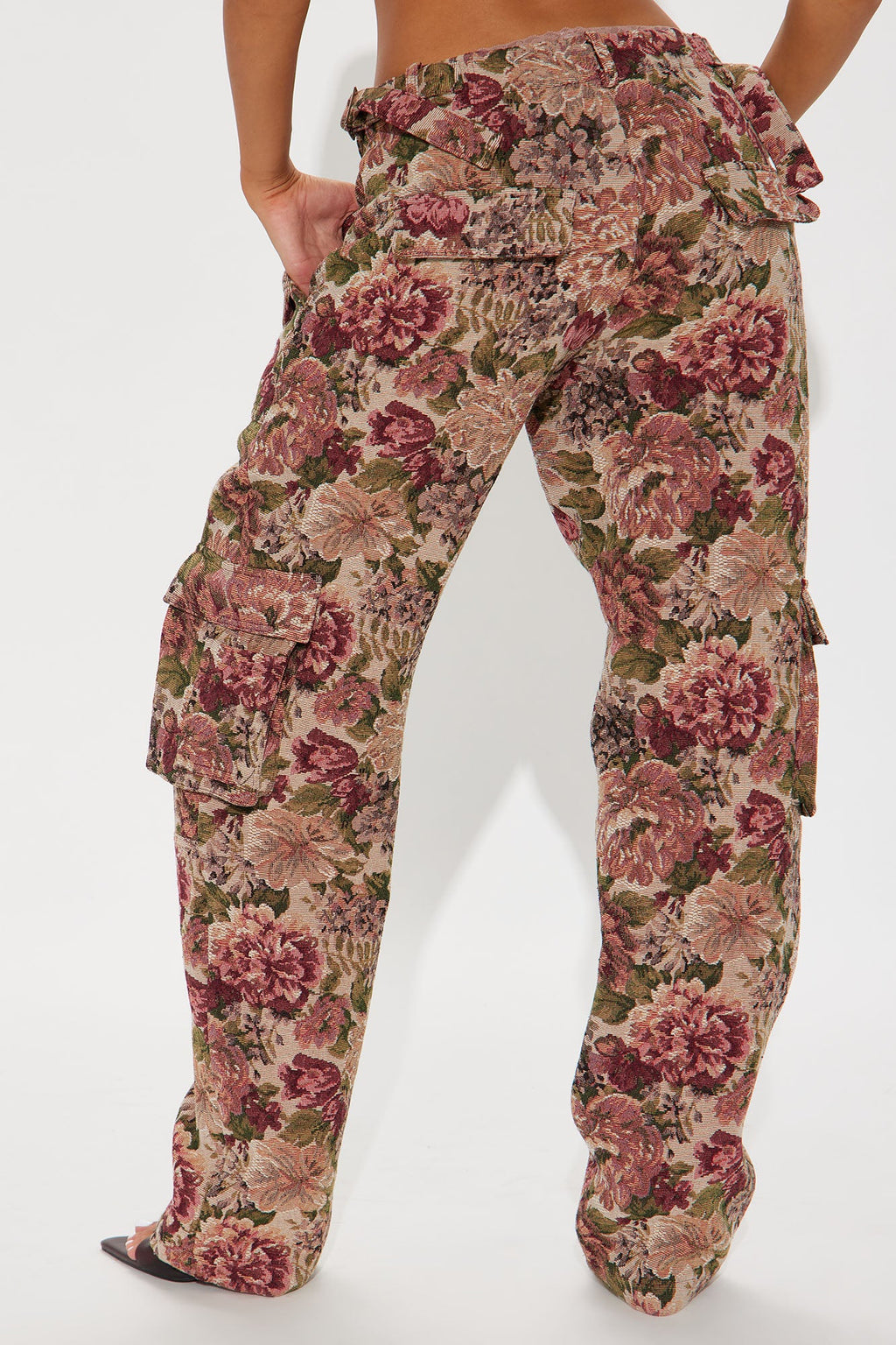 Expensive Taste Jacquard Cargo Pant - Mauve/combo
