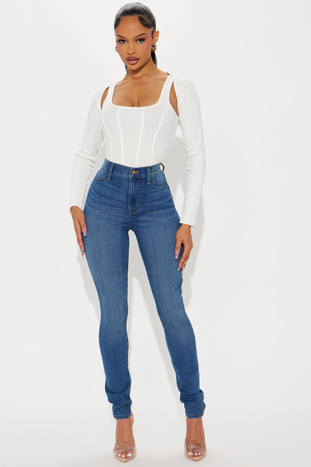 Tall Emma Super Stretch High Rise Skinny Jean - Medium Wash