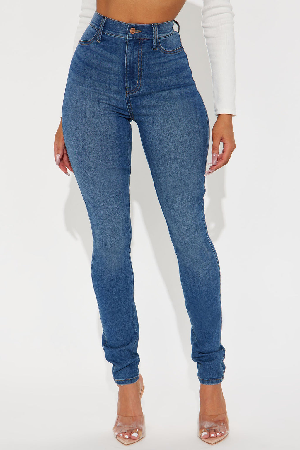 Tall Emma Super Stretch High Rise Skinny Jean - Medium Wash