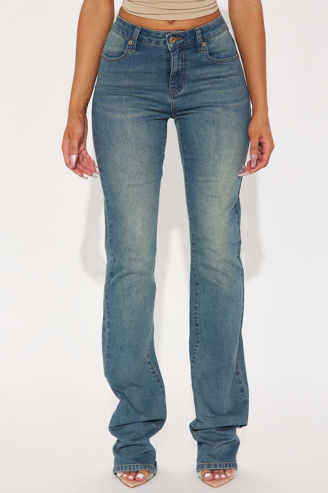 Tall Memphis Stretch Booty Lifter Bootcut Jean - Medium Wash