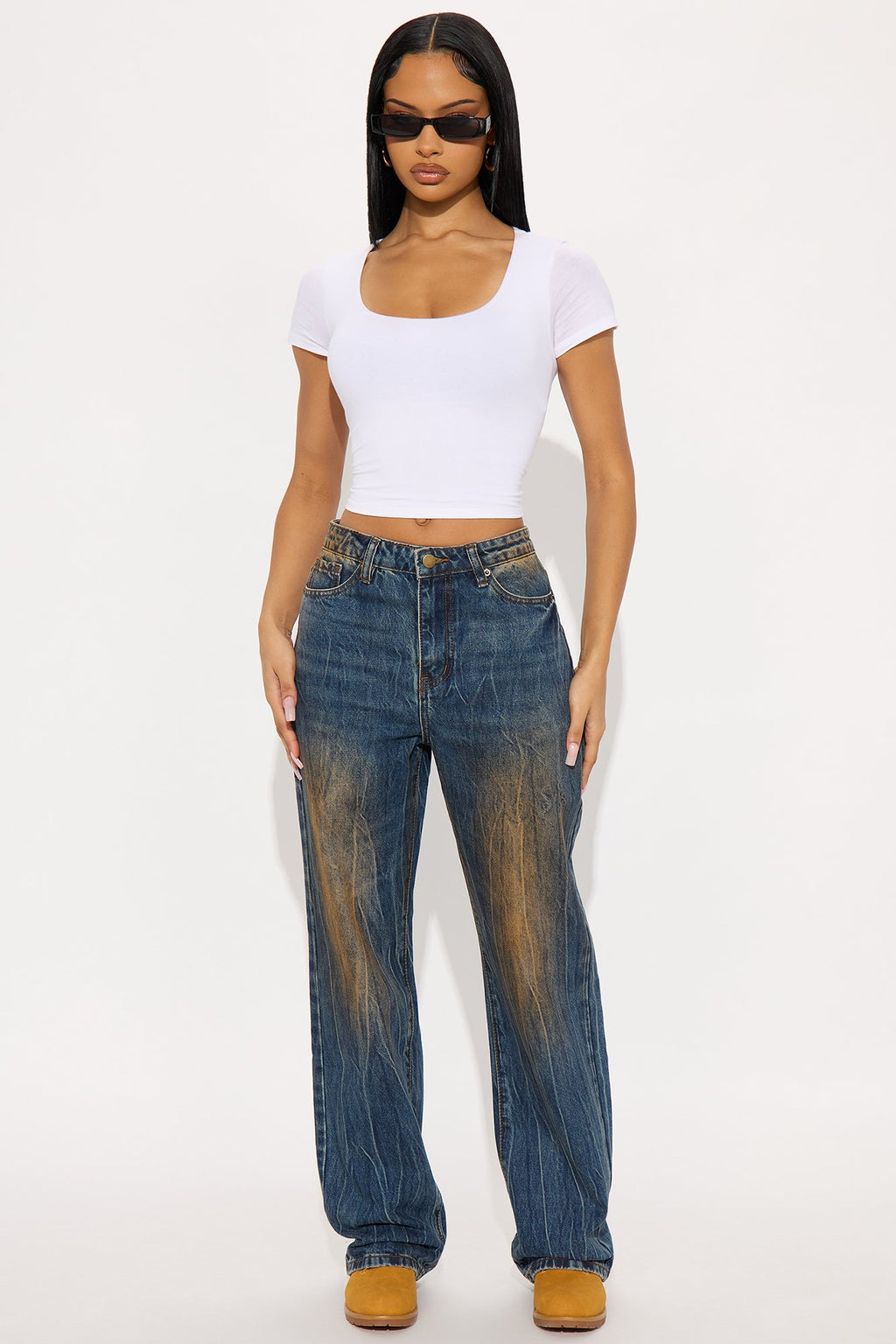 Tustin Tint Straight Leg Jeans - Vintage Wash
