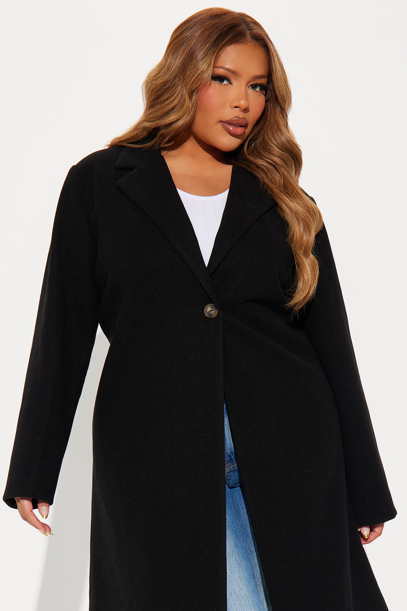 Natalie Wool Coat - Black