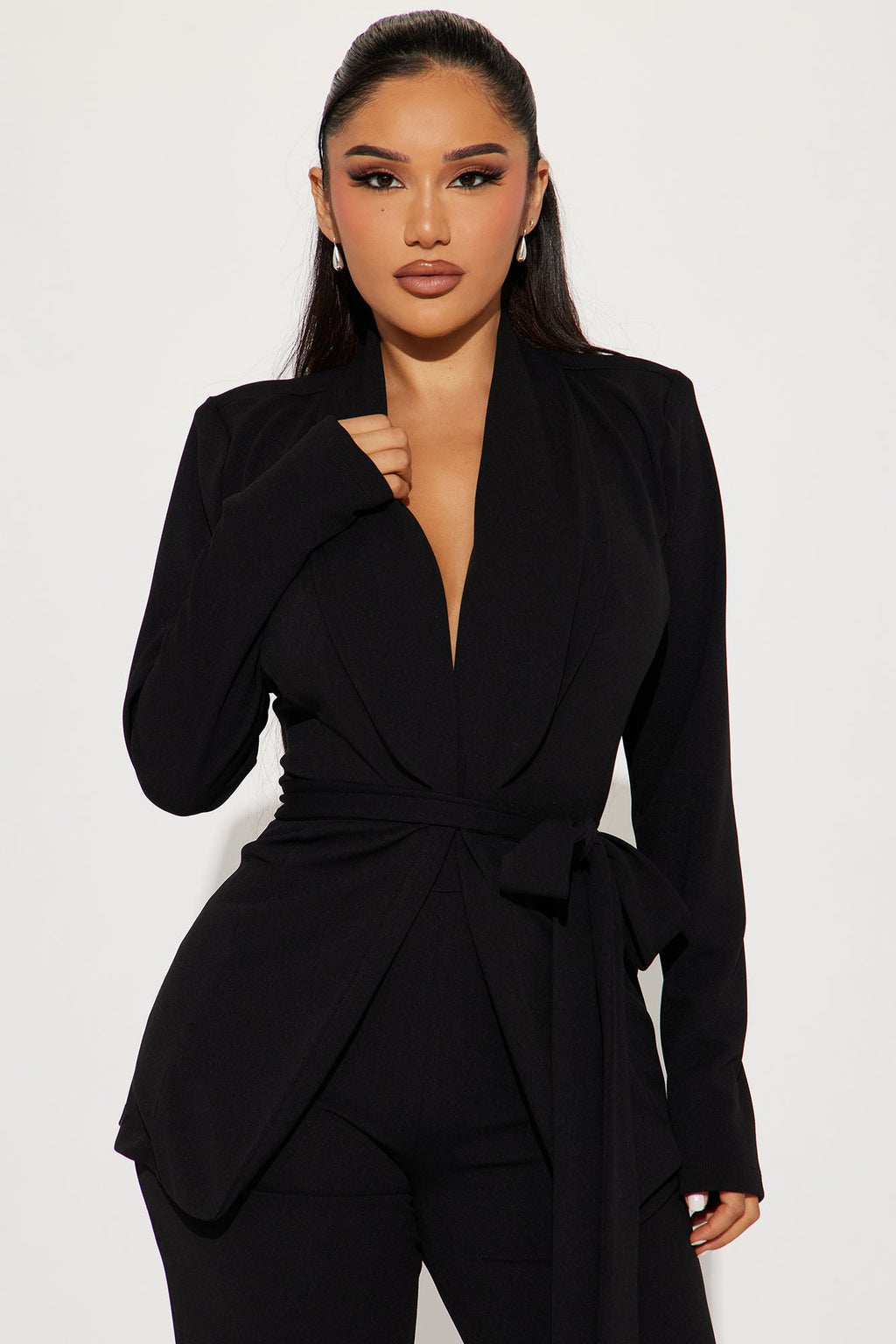 CEO Vibes Blazer Set - Black