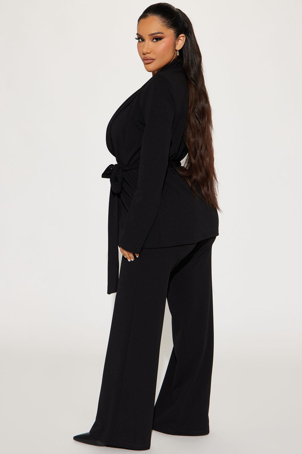 CEO Vibes Blazer Set - Black