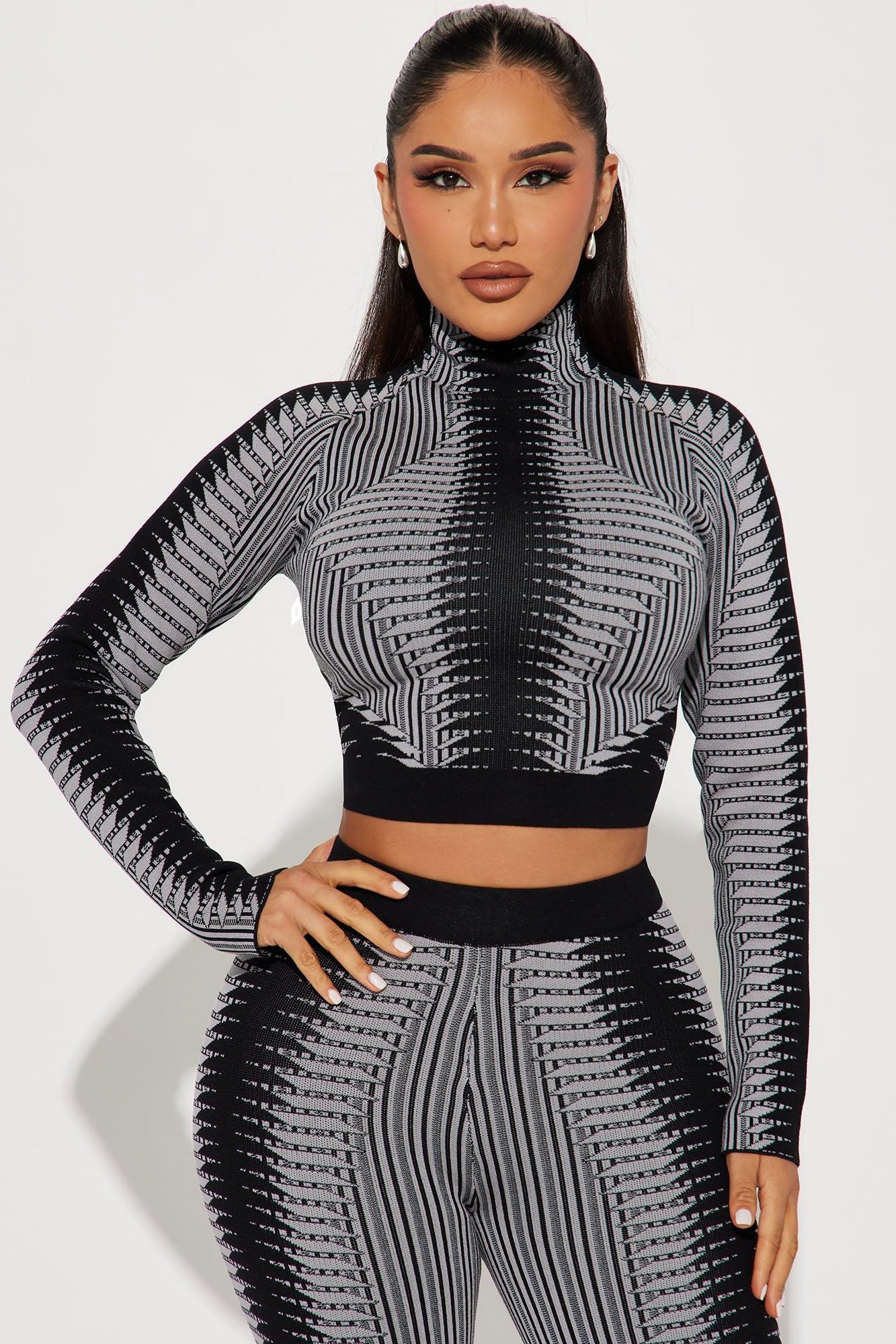 Kailee Sweater Legging Set - Grey/combo