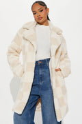 Check On It Sherpa Coat - Cream