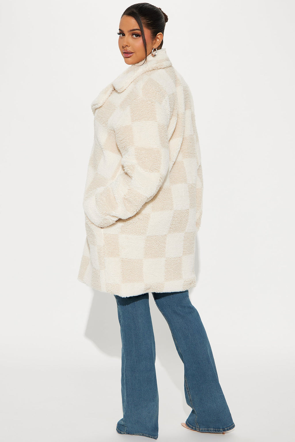 Check On It Sherpa Coat - Cream