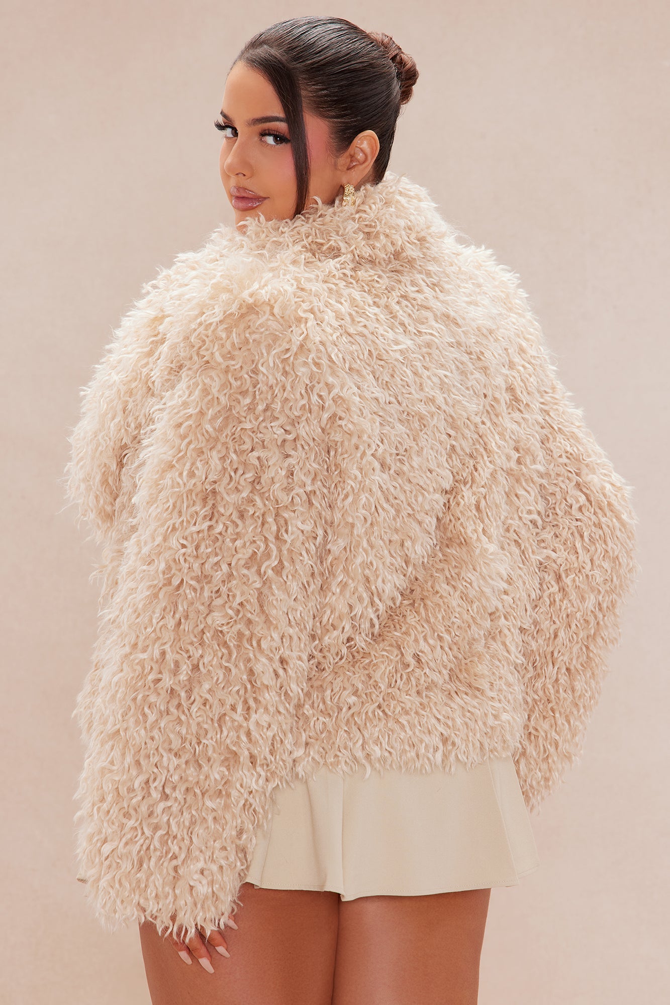 Tahoe Faux Fur Jacket - Cream
