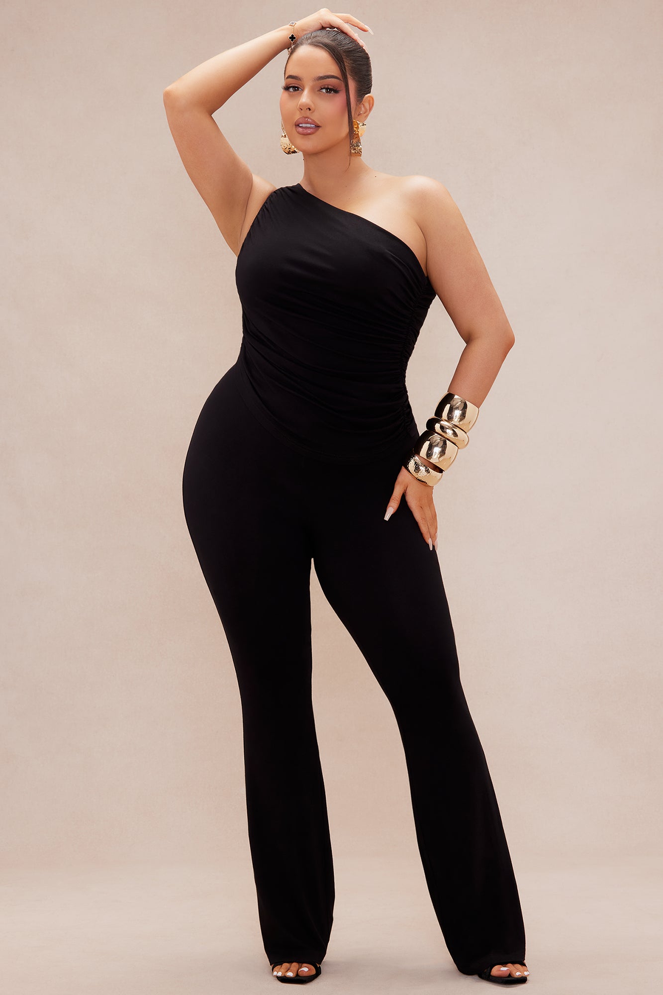 Logan Knit Pant Set - Black