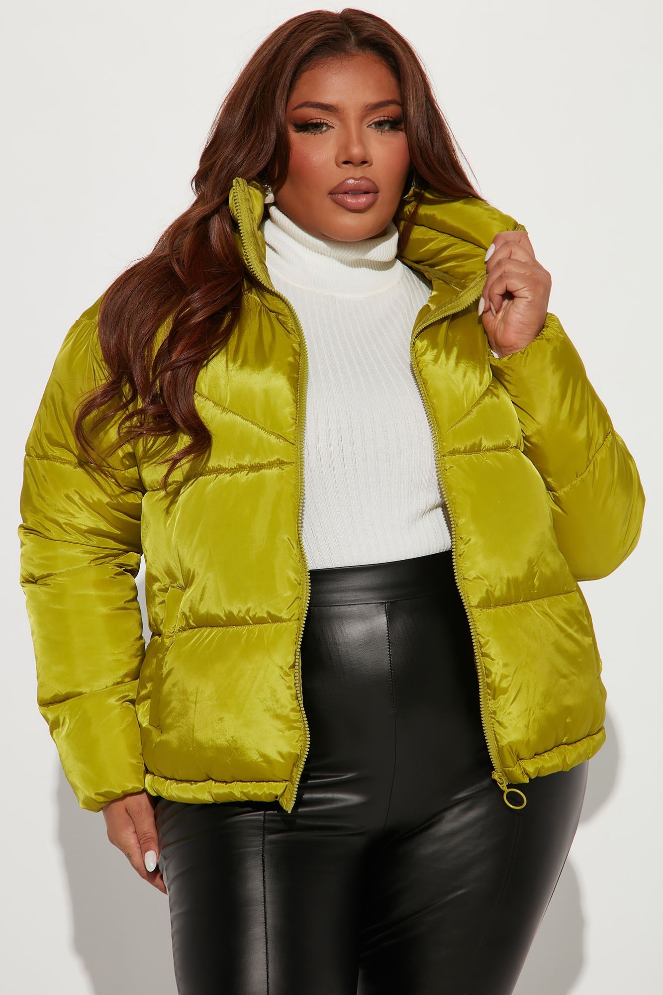 City Streets Puffer Jacket - Chartreuse