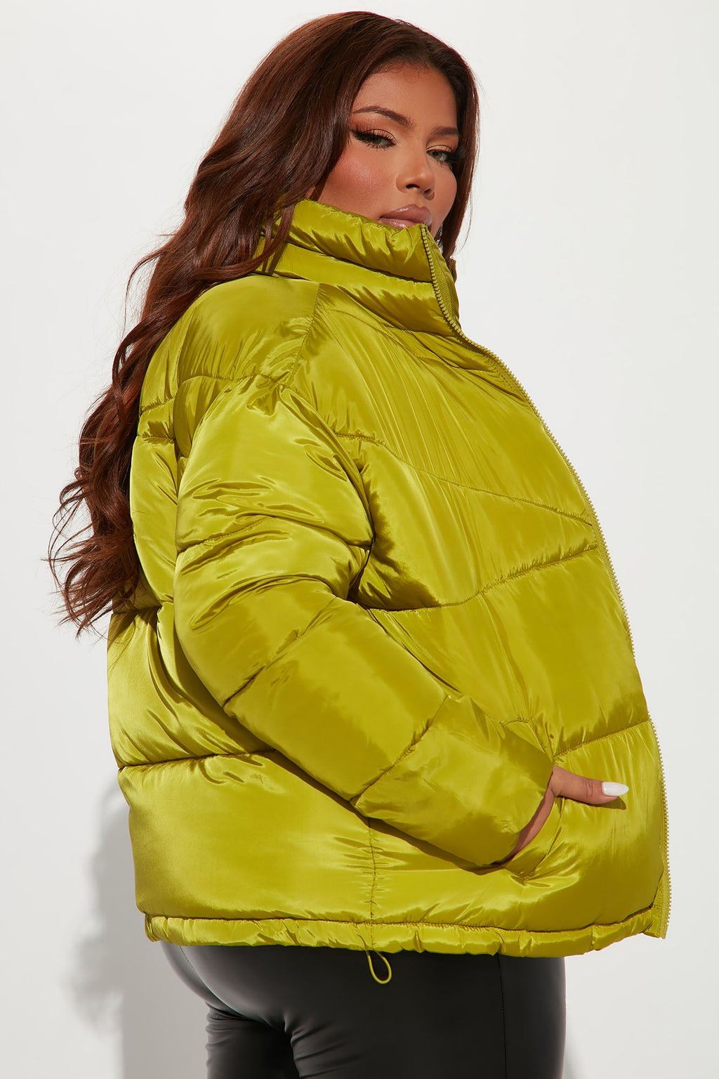City Streets Puffer Jacket - Chartreuse