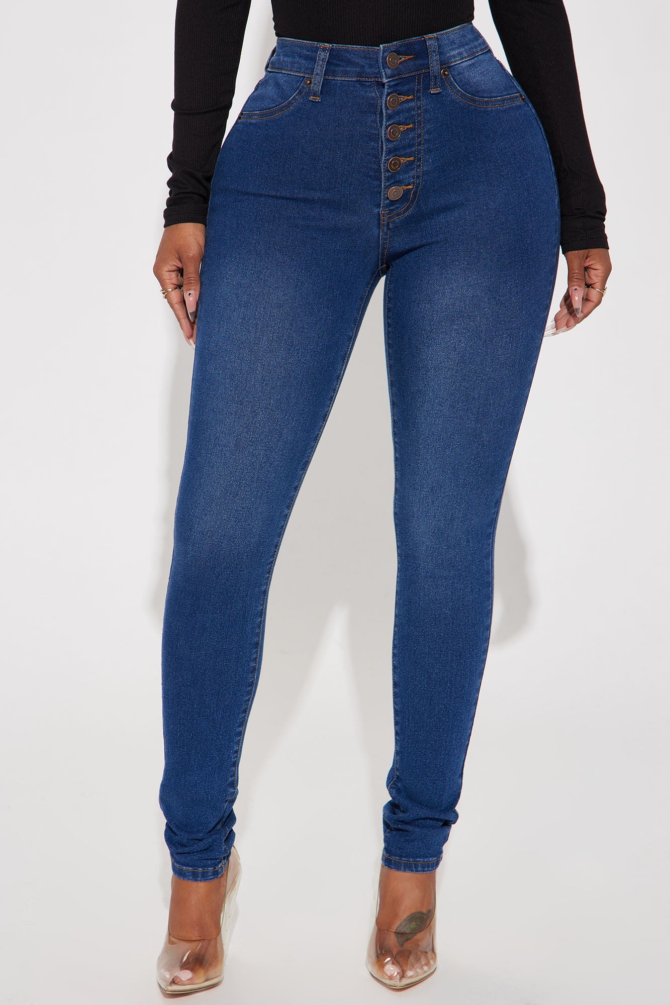 Show It Off Stretch Skinny Jean - Dark Wash