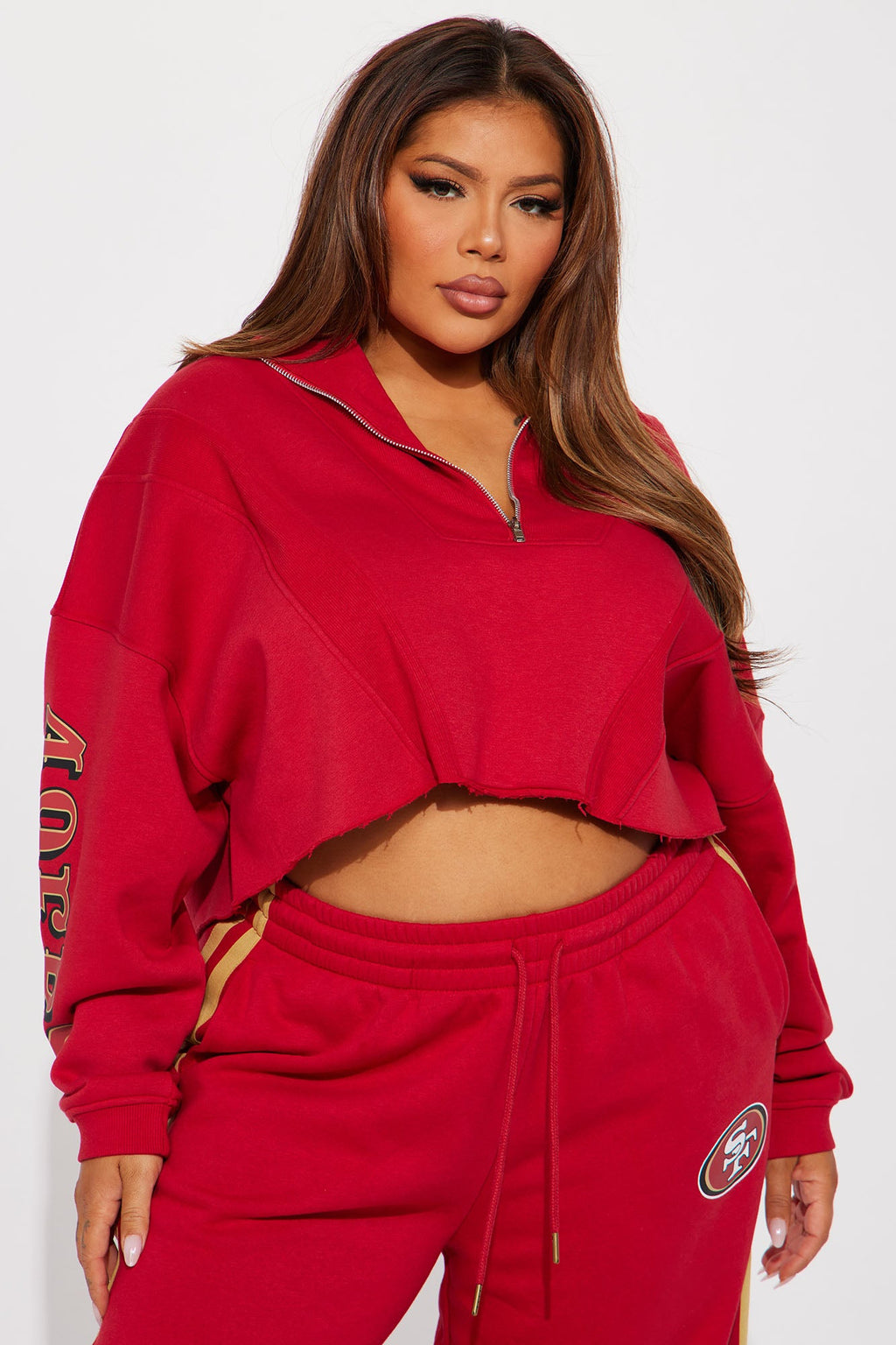 49ers Second Half Come-Back Zip Sweatshirt - Red