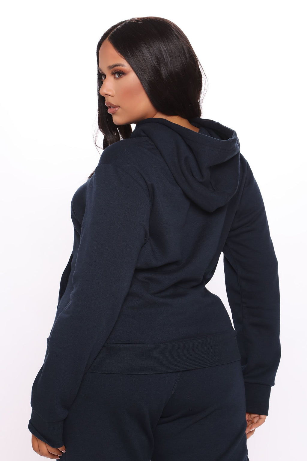 Relaxed Vibe Solid Hoodie - Navy