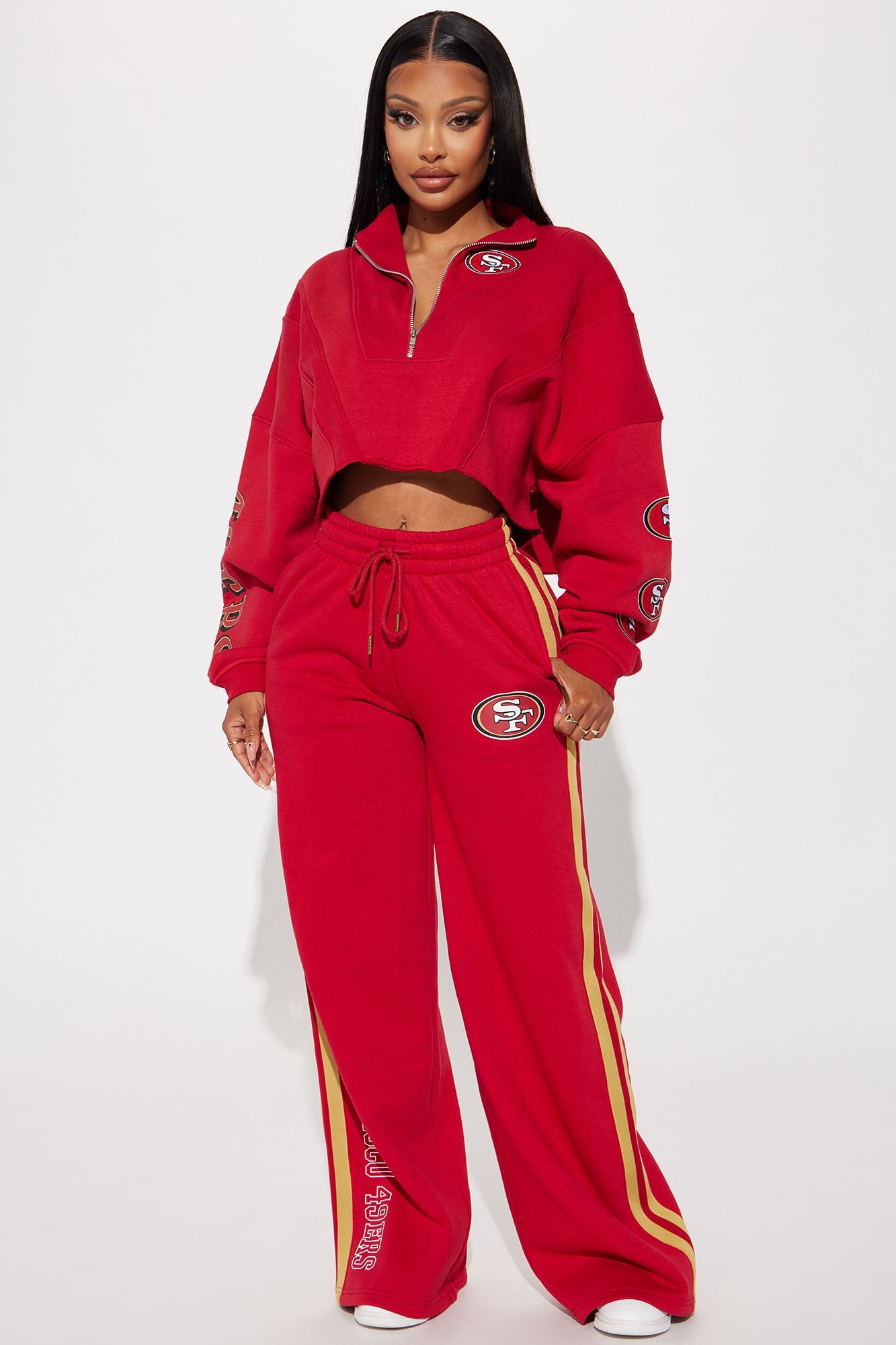 49ers Second Half Come-Back Zip Sweatshirt - Red