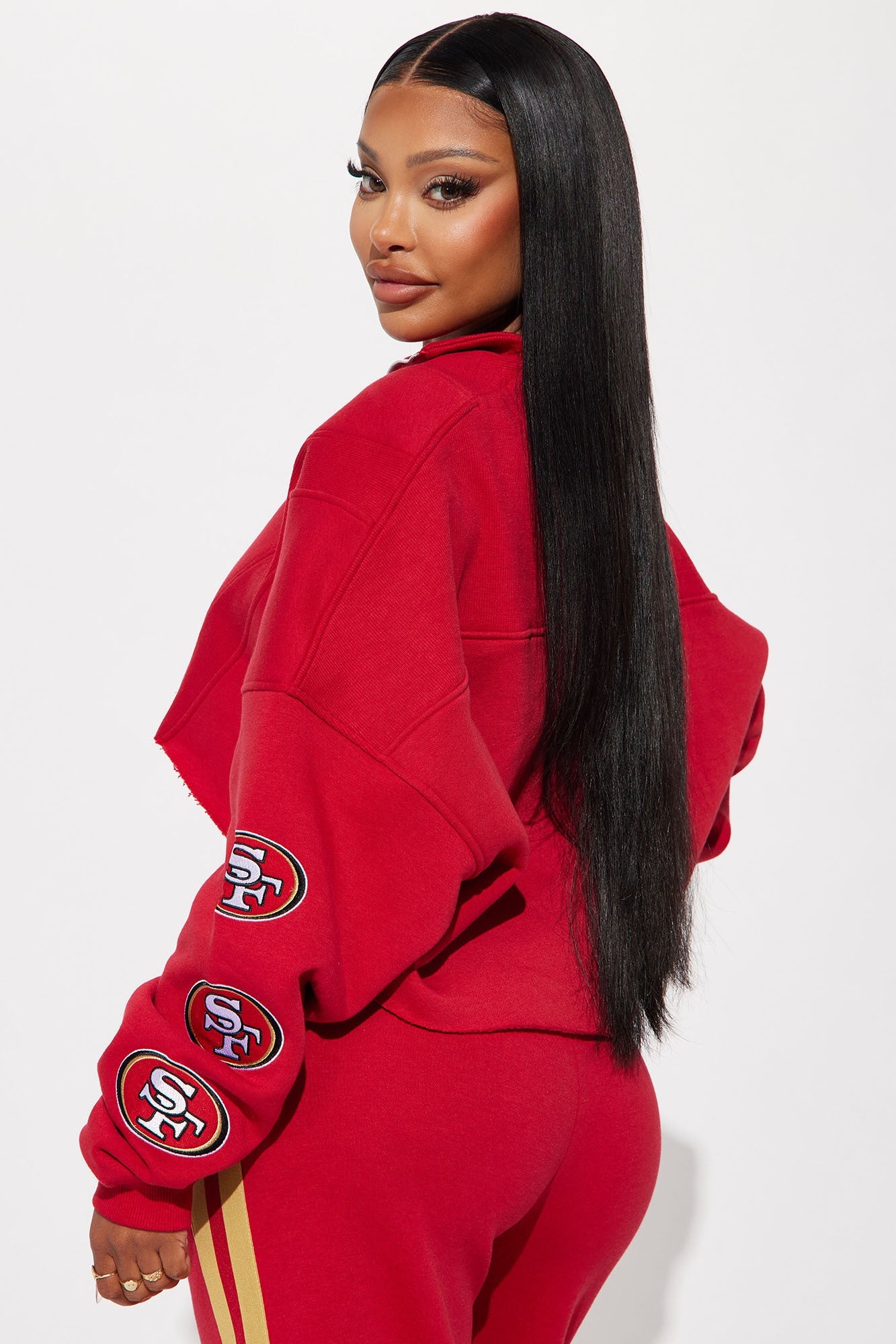 49ers Second Half Come-Back Zip Sweatshirt - Red