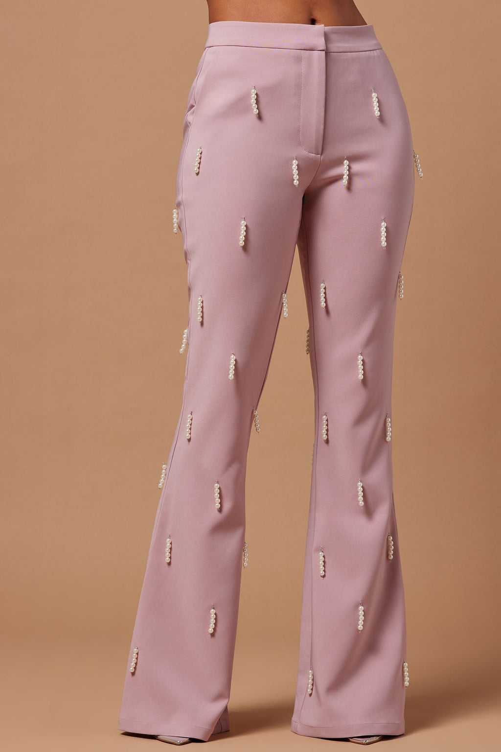 Bella Embellished Pant - Mauve