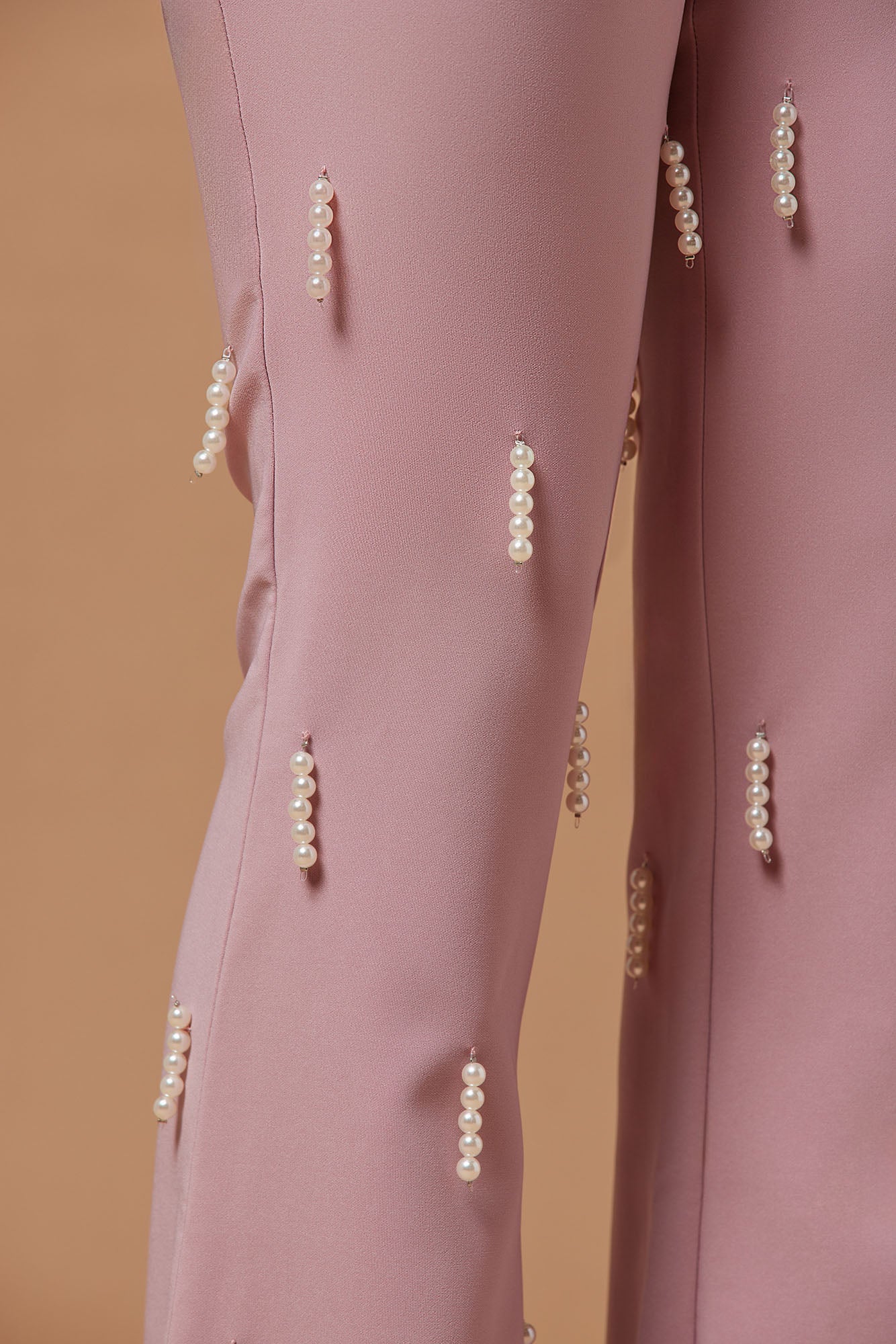 Bella Embellished Pant - Mauve