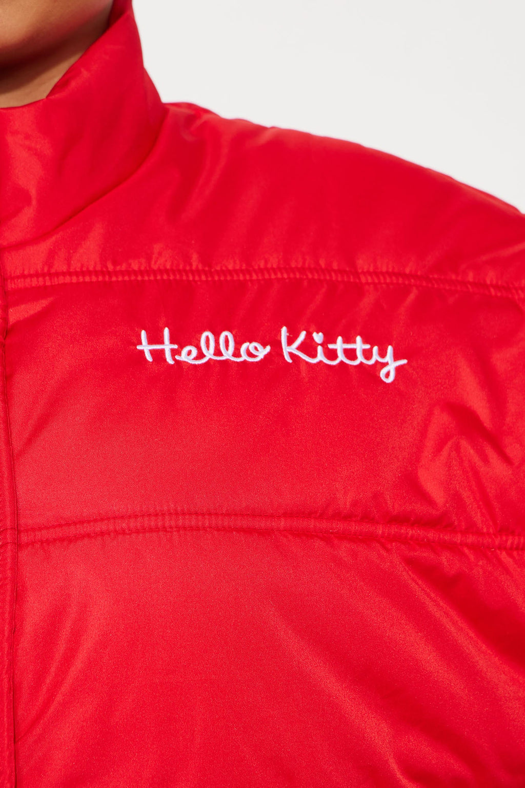 Hello Kitty Love Puffer Jacket - Red