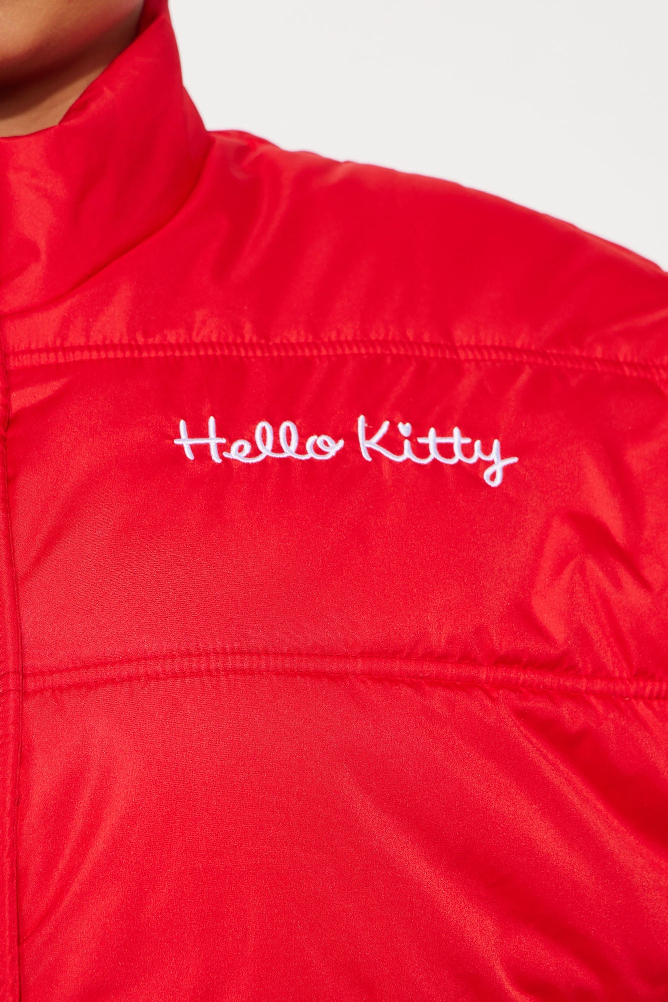 Hello Kitty Love Puffer Jacket - Red