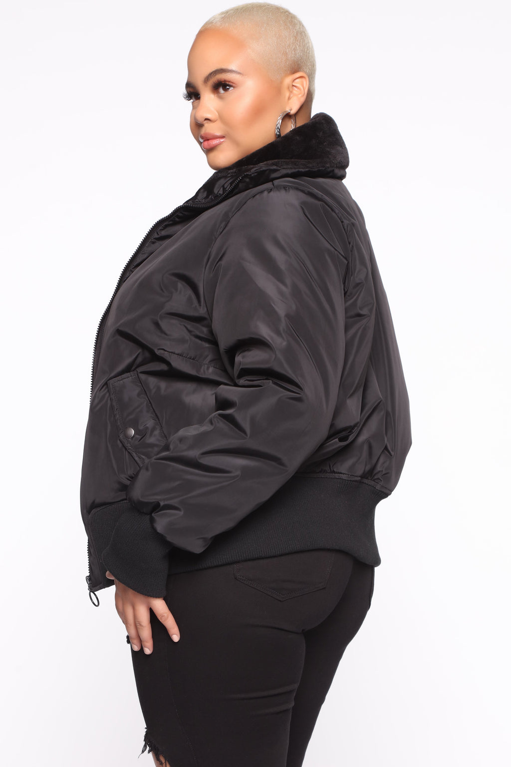 Nights In Denver Bomber Jacket - Black