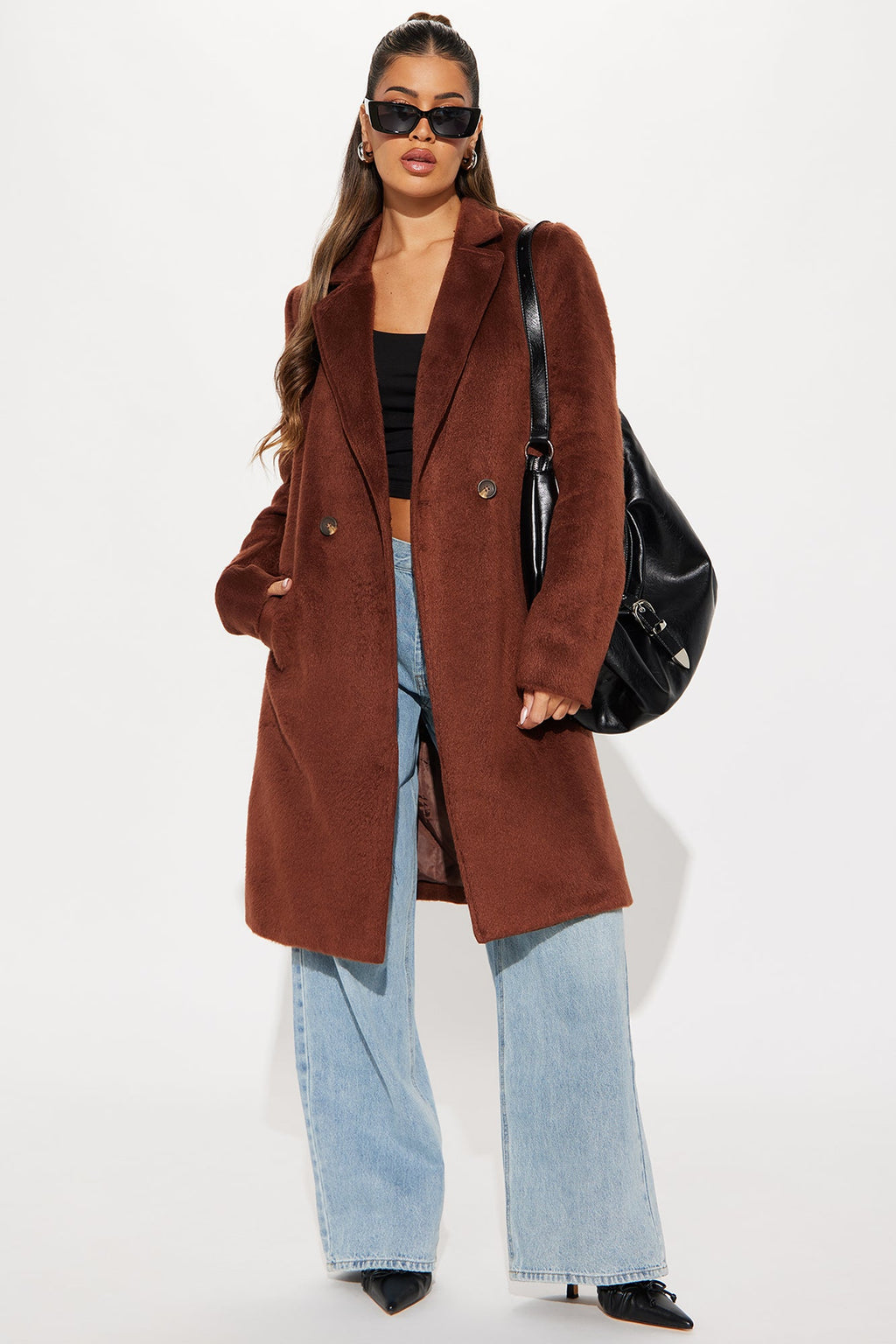 It's A Long Story Coat - Brown