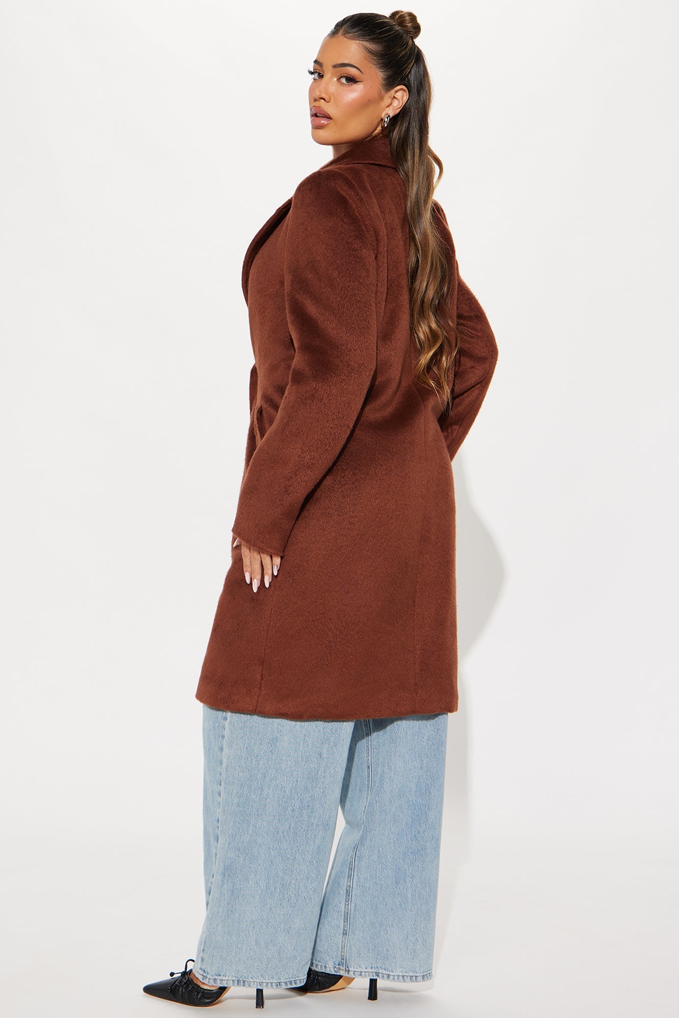 It's A Long Story Coat - Brown